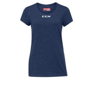 CCM Women's Crew Neck Tee (XL, Dark blue)