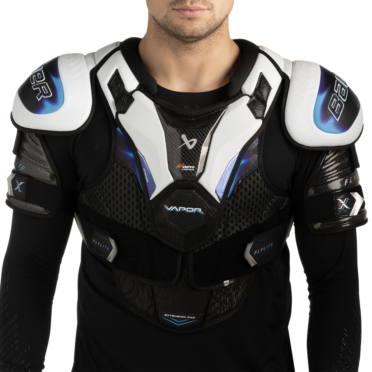 Comfortable and protective, the Bauer Vapor Fly40 intermediate elbow pads are designed for developing players needing freedom of movement and impact absorption.