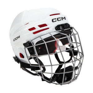 CCM Tacks 70 YTH Hockey Helmet With Cage (Ena velikost, White)