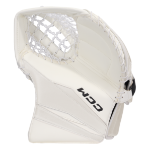 CCM AXIS F9 INT Goalie Catcher (White, Regular)