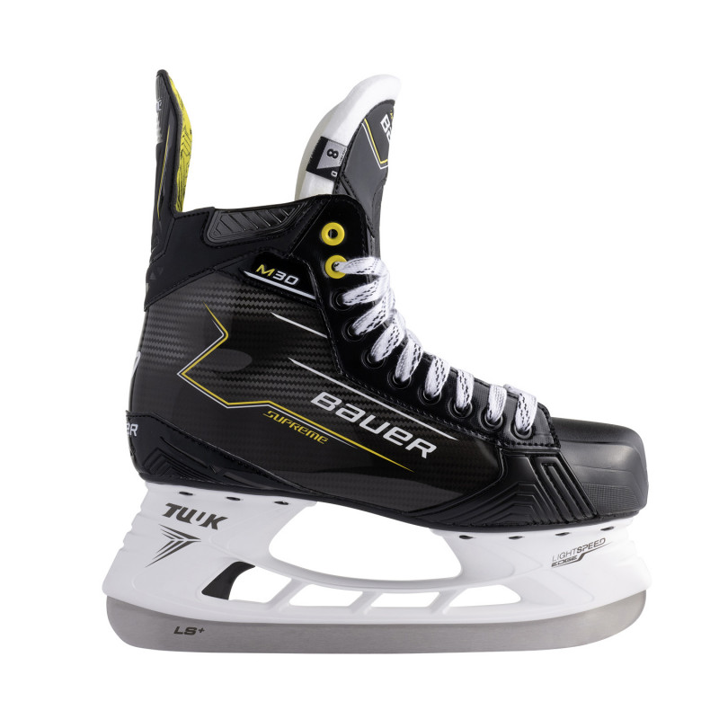The Bauer Supreme M30 Intermediate Hockey Skates are designed for players looking for a balance between comfort, performance and support on the ice.