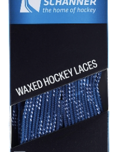 Laces waxed, blue, 120"/304cm