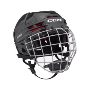 CCM Tacks 70 SR Hockey Helmet With Cage (Black, S)