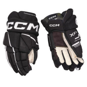 CCM Tacks XF80 SR Hockey Gloves (Black/white, 14''/36 cm)