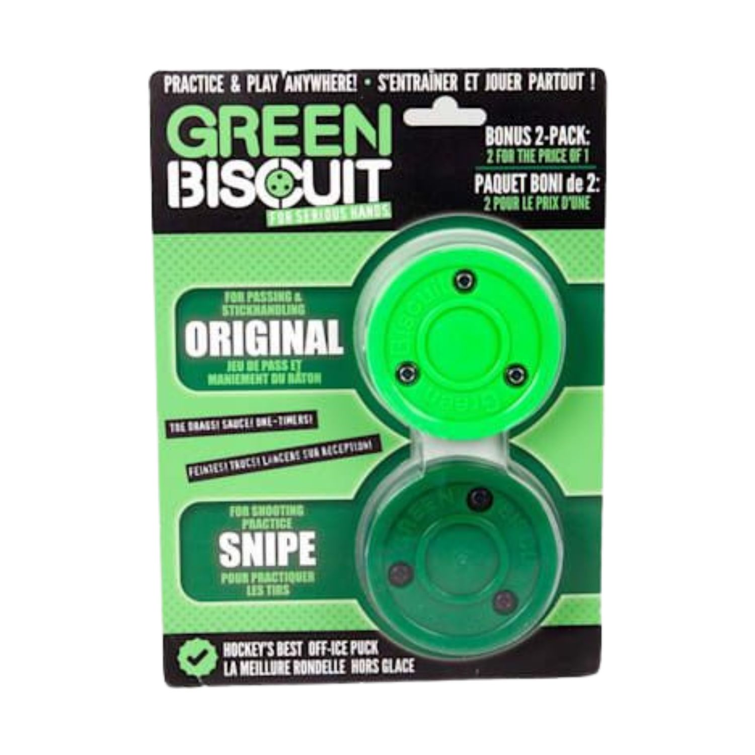 Training puck Green Biscuit Combo Pack Training puck Green Biscuit Combo Pack