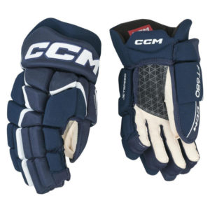CCM JetSpeed FT680 SR Hockey Gloves (15''/38cm, Bela/temno modra (navy))