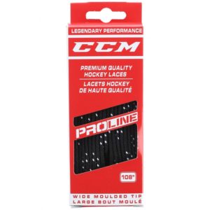 Shoe laces CCM ProLine standard (Black, 108"/274cm)