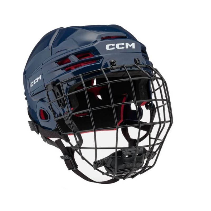 CCM Tacks 70 SR Hockey Helmet With Cage (L, Dark blue) CCM Tacks 70 SR Hockey Helmet With Cage (L, Dark blue)
