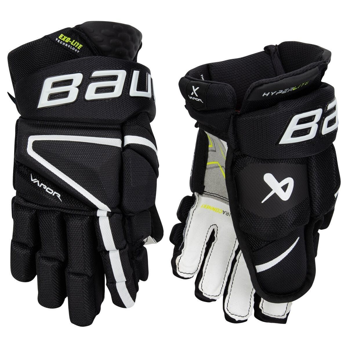 BAUER Vapor Hyperlite SR Hockey Gloves (Black/white, 14''/36 cm) BAUER Vapor Hyperlite SR Hockey Gloves (Black/white, 14''/36 cm)