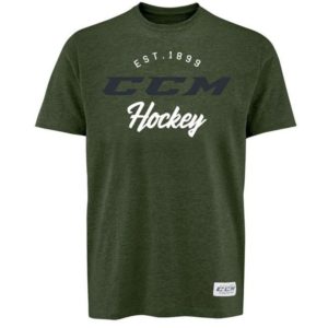 CCM T3855 ACADEMY SS TRI BLEND TEE SR (S, Green)
