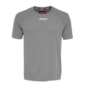 CCM TSS3TA MENS SS TRAINING TEE Dark Grey Heathered L