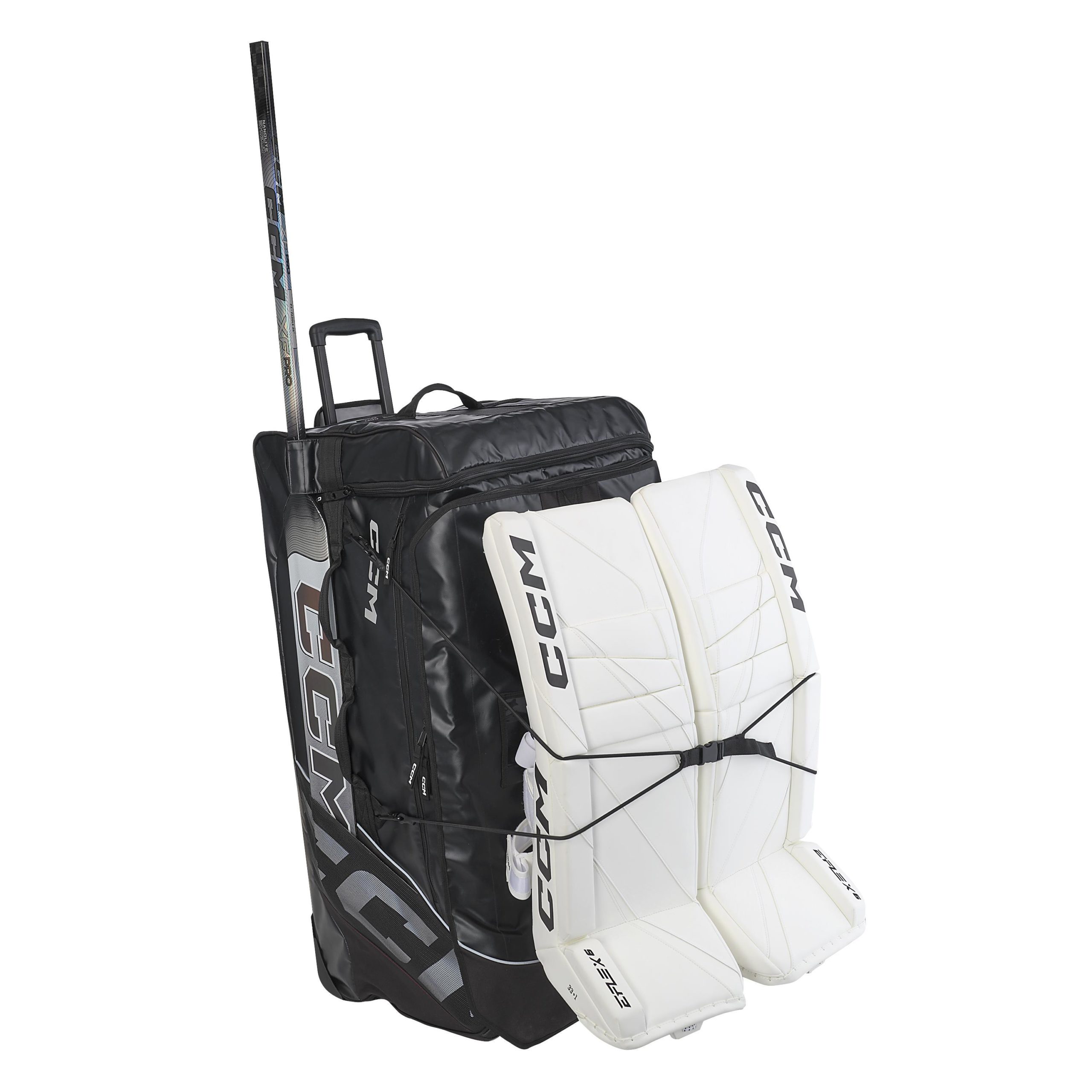 BG580W40 CCM PREMIUM WHEELED GOALIE BAG 40" Black 40WH BG580W40 CCM PREMIUM WHEELED GOALIE BAG 40" Black 40WH