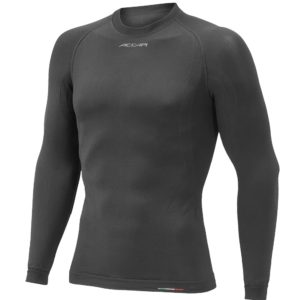 ACCAPI MEN'S LONG SLEEVE SHIRT BLACK M/L