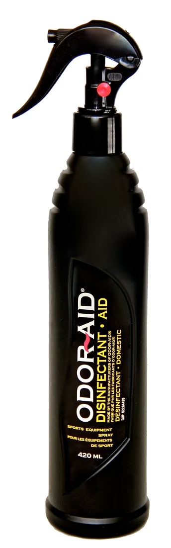 ODOR-AID No Fogg'n Way is a revolutionary anti-fog spray designed to prevent fogging on hockey visors, ski masks, and other surfaces prone to fog development. By simply applying this product, you can enhance visibility and ensure a clear view during sports activities.