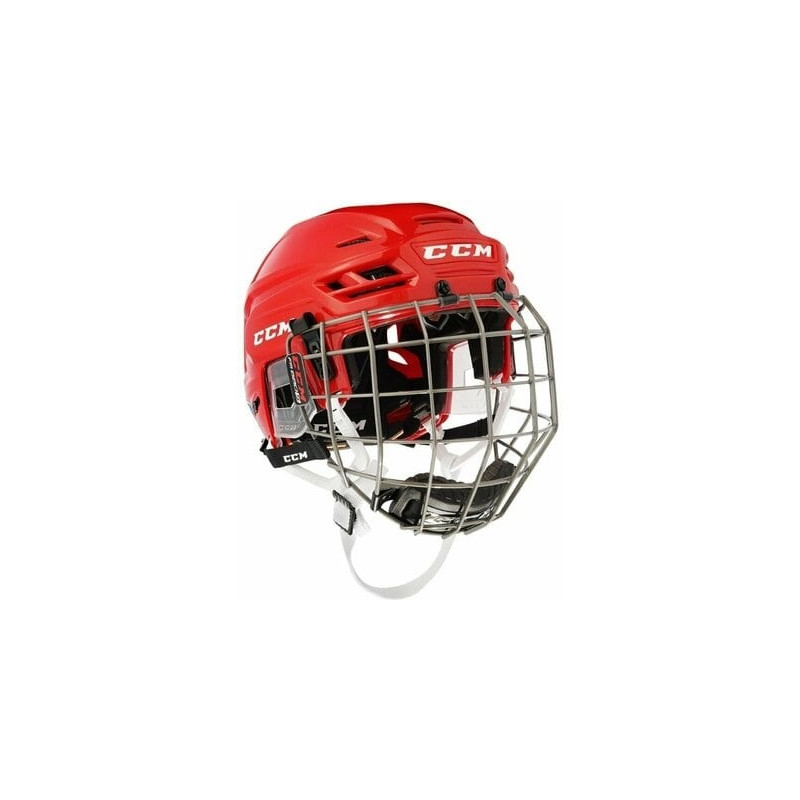 CCM Tacks 210 SR Hockey Helmet With Cage (Red, S) CCM Tacks 210 SR Hockey Helmet With Cage (Red, S)