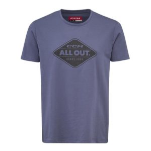 CCM All Outside B Tee SR T-Shirt (Blue, XXL)
