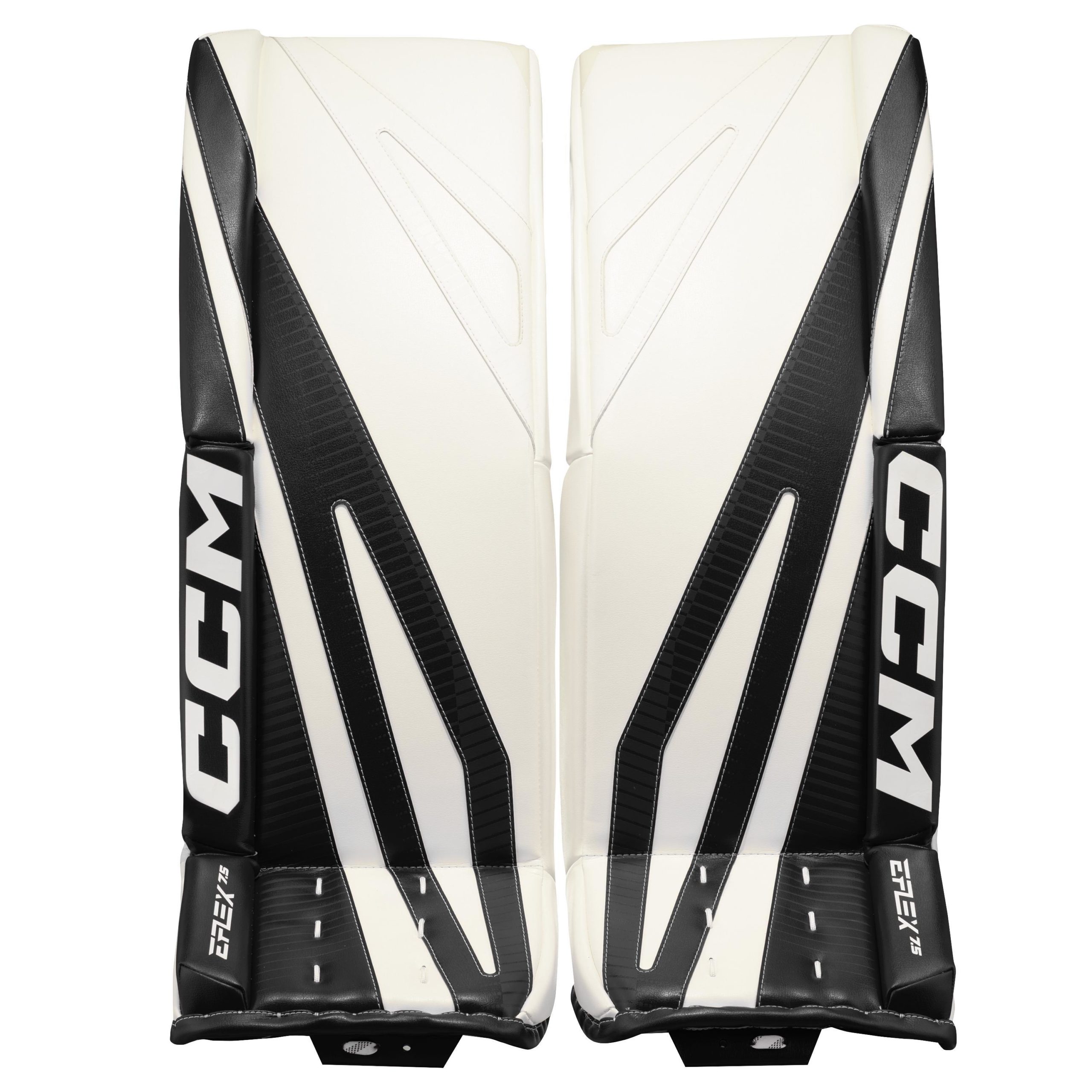 GPE7.5CC SR CCM EFX 7 7 Goalie Pads White/White/Black/Black 32+1 GPE7.5CC SR CCM EFX 7 7 Goalie Pads White/White/Black/Black 32+1