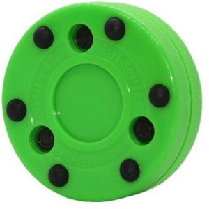 Puck for InLine Hockey GREEN BISCUIT (Green)