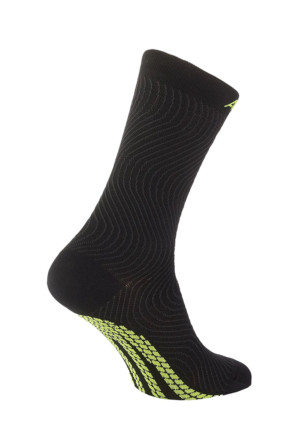 Active/recovery socks with patented wave technology, integrated taping, and Accapi FIR infrared for enhanced circulation.