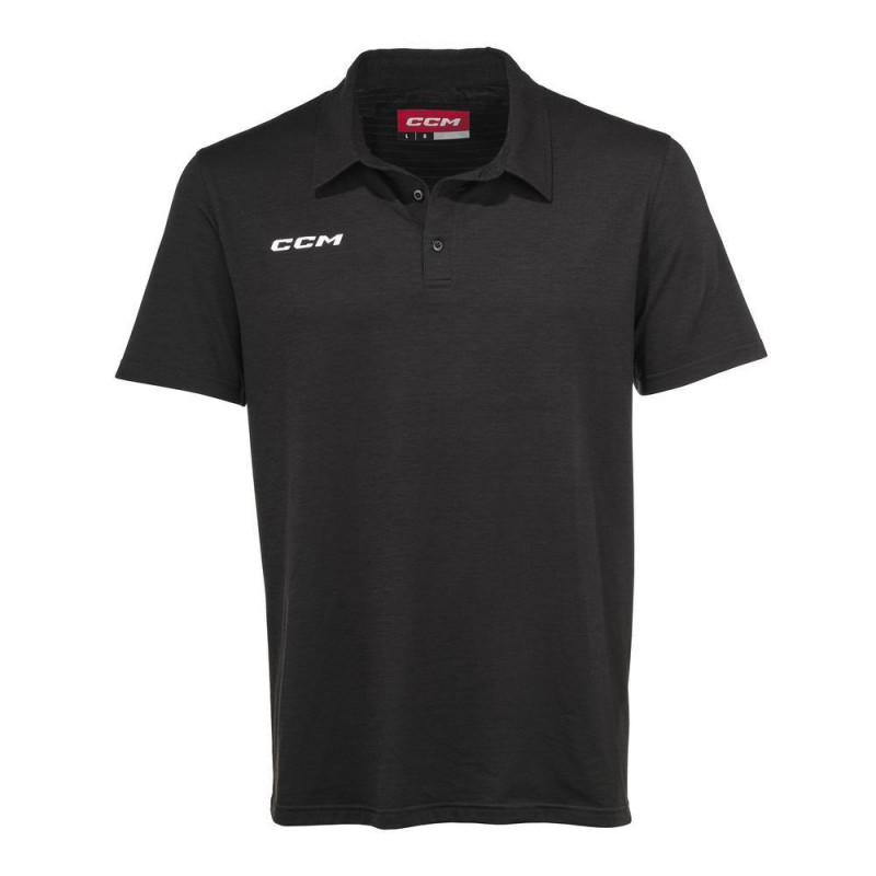 CCM Fitted Polo Shirt (Black, M) CCM Fitted Polo Shirt (Black, M)