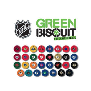 NHL STICKHANDLING PUCK Green Biscuit San Jose Sharks (Green Biscuit)