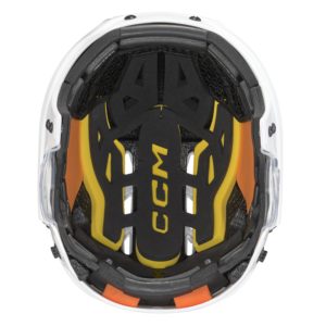 CCM Tacks 720 SR Hockey Helmet With Cage (L, White)