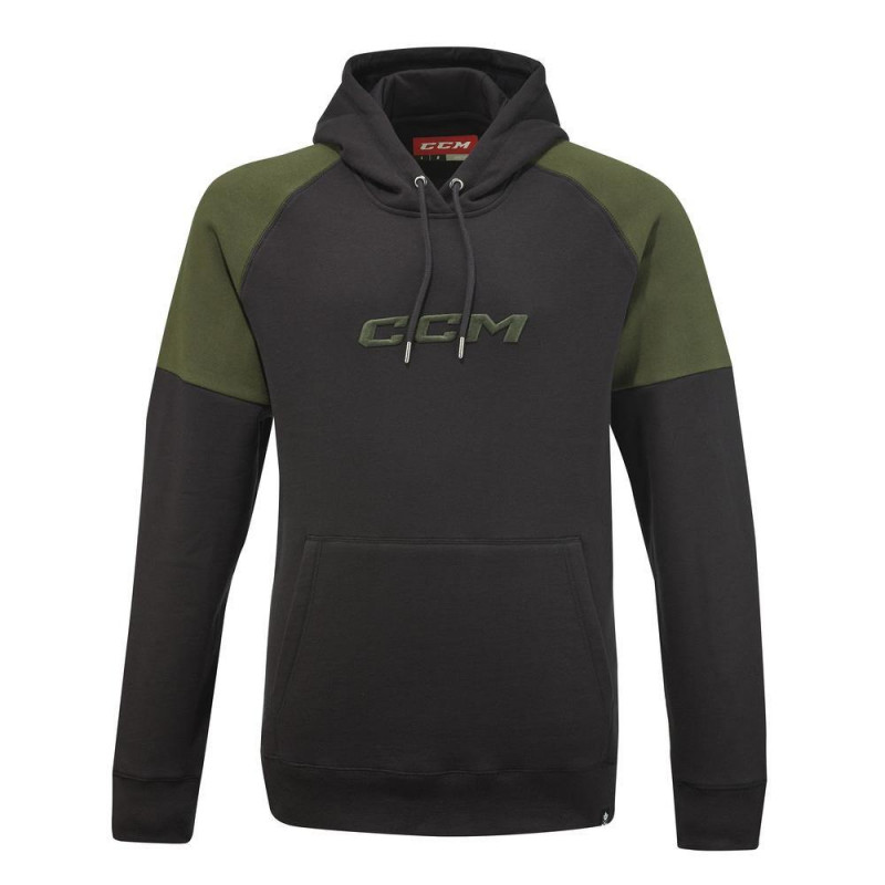 CCM CAMO SR Pullover Hoodie (Black, S) CCM CAMO SR Pullover Hoodie (Black, S)