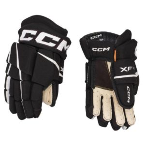 CCM Tacks XF Pro SR Hockey Gloves (Black/white, 14''/36 cm)