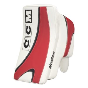 GBE7.9H10 SR CCM EFX 7.9 Heaton Goalie Blocker White/Black/Red REG