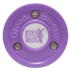 Green Biscuit Orange NHL Hockey Fights Cancer Puck