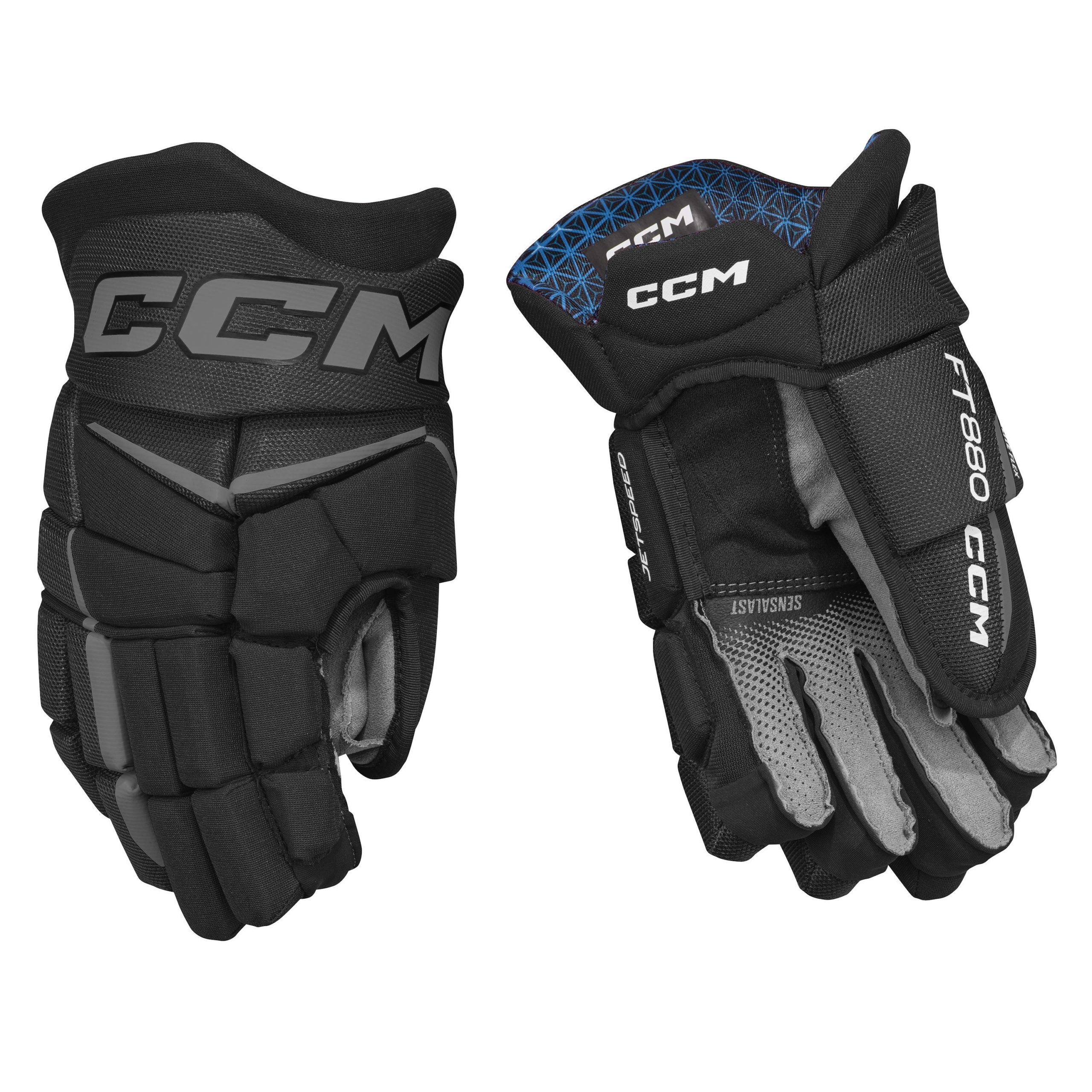 HGFT880 JR CCM JS Gloves Black/Black 12 HGFT880 JR CCM JS Gloves Black/Black 12