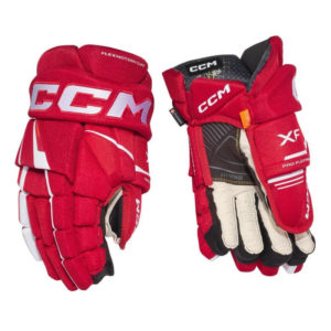 CCM Tacks XF SR Hockey Gloves (15''/38cm, Red/white (13))