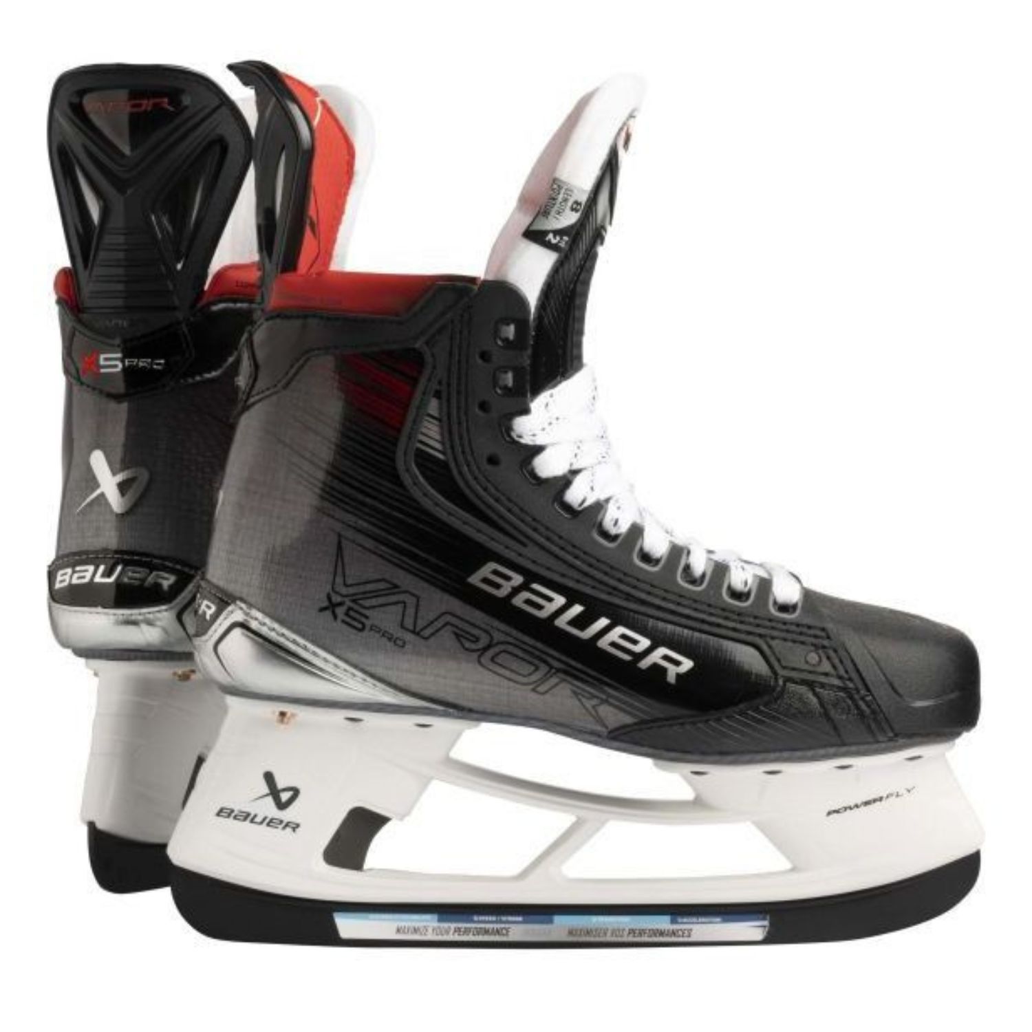 Introducing the next evolution of the Vapor hockey skate line, The Bauer Vapor X5 Pro Ice Hockey Skates. Engineered to elevate your game to new heights, these skates combine cutting-edge technology, superior comfort, and enhanced responsiveness for an elite on-ice experience.