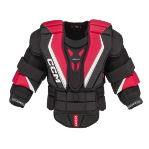 CCM EFlex 6.9 INT Goalie Chest Protector (White/red/black, INT S 140 cm)