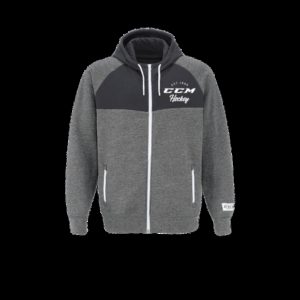 CCM F3856 ACADEMY FULL ZIP HOOD SR (S, Grey)