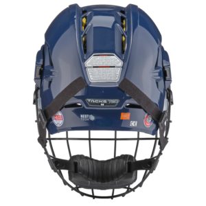 CCM Tacks 720 SR Hockey Helmet With Cage (Dark blue, M)