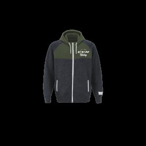 CCM F3856 ACADEMY FULL ZIP HOOD SR (S, Green)
