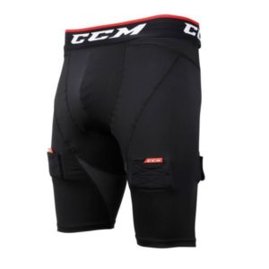 CCM Compression Shorts With Jock SR (Black, M)