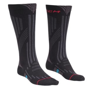 SSPTCMPK CCM CCM Skate Socks Black/Grey/Red L
