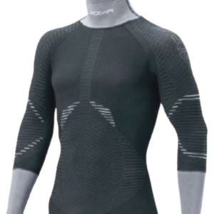 ACCAPI Men's L.S Shirt Hockey Cut Protection - Black/Anthracite XS/S