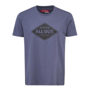 CCM All Outside B Tee SR T-Shirt (Blue, YTH XL)