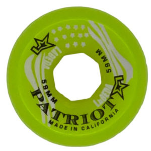 LABEDA Patriot X-Soft 4-pack Goalie Roller Hockey Wheels (Green, 59 mm)