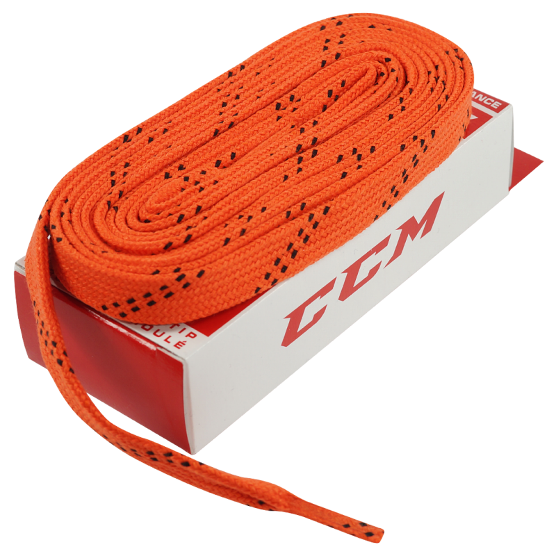 Shoe laces CCM ProLine standard (Orange, 120"/305cm) Shoe laces CCM ProLine standard (Orange, 120"/305cm)