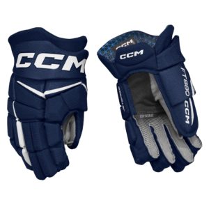 HGFT880 JR CCM JS Gloves Navy/White 10