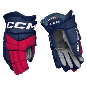 HGFT880 JR CCM JS Gloves Navy/Red/White 12