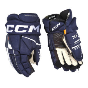 CCM Tacks XF SR Hockey Gloves (14''/36 cm, Dark blue (navy)/white (68))