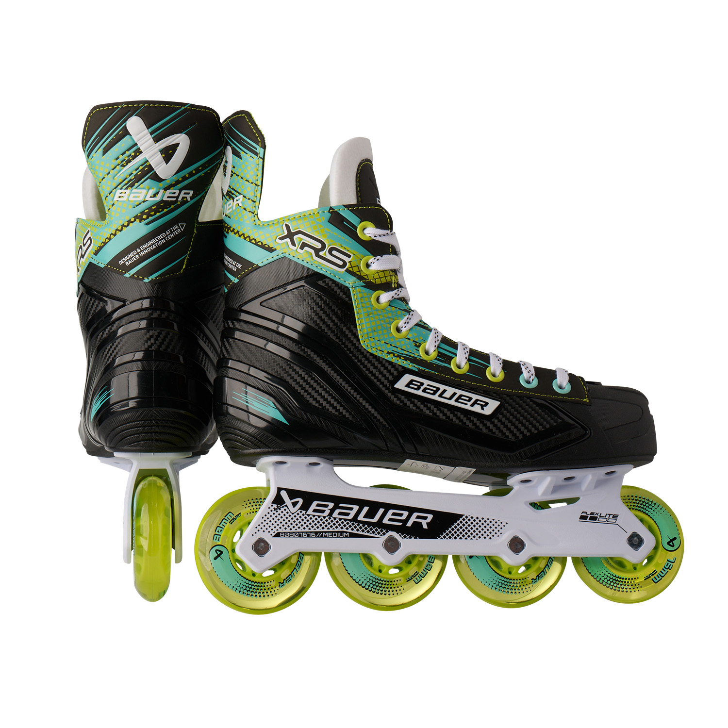 The Bauer XRS INT roller hockey skates are designed for recreational players seeking comfort, durability, and performance.