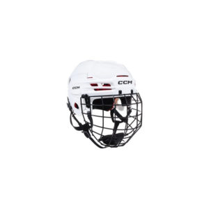 CCM Tacks 70 JR Hockey Helmet With Cage (Ena velikost, White)