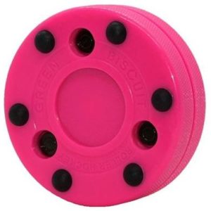 Puck for InLine Hockey GREEN BISCUIT (Pink)