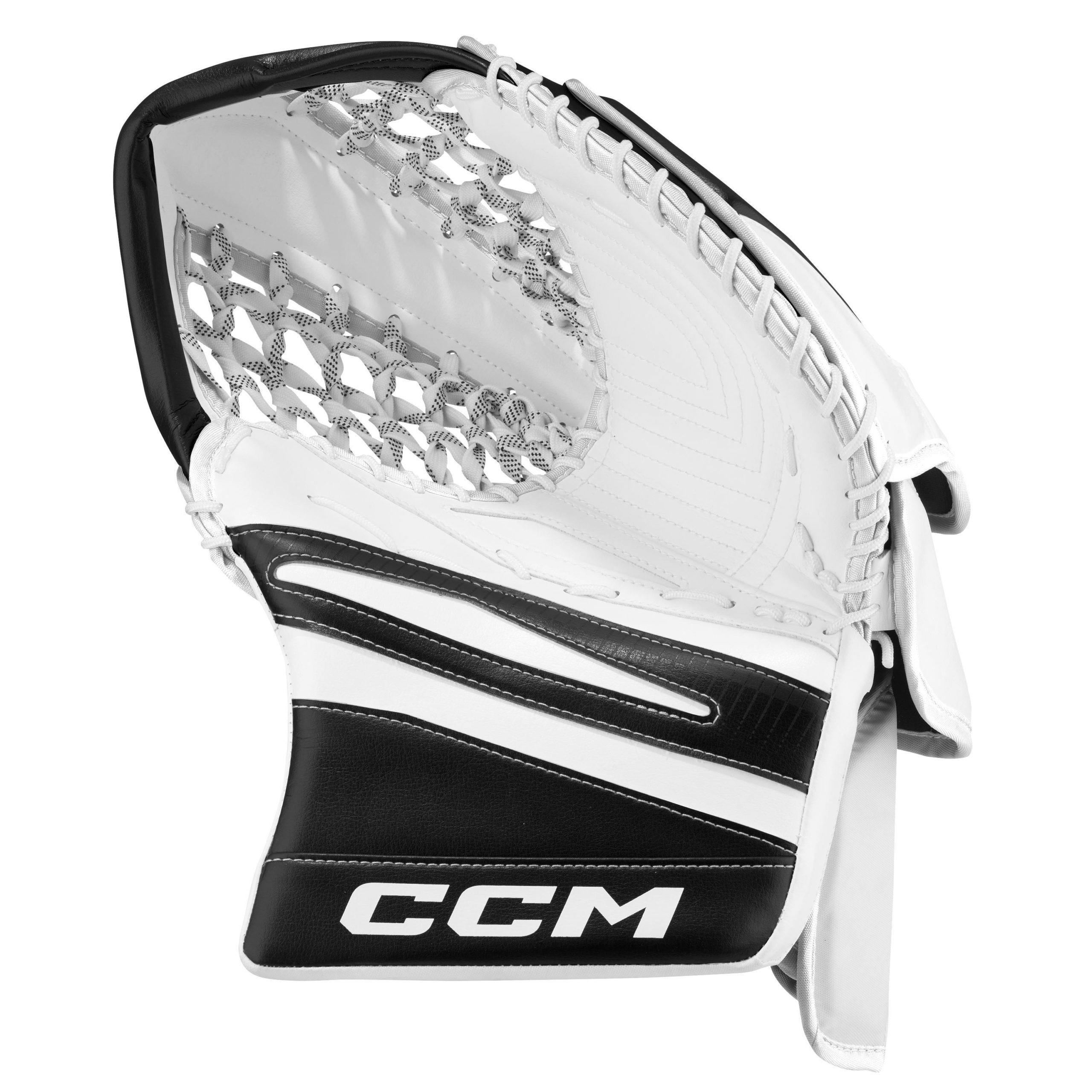 GME7.5CC SR CCM EFX 7 Goalie Catcher White/White/Black/Black REG GME7.5CC SR CCM EFX 7 Goalie Catcher White/White/Black/Black REG
